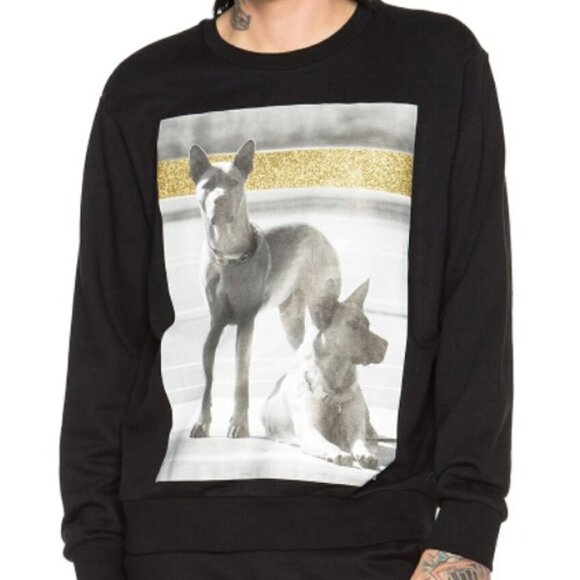 Palm Angels Black Crewneck Vintage Sweatshirt - Picture 5 of 5